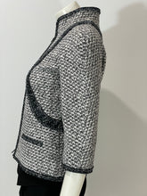 Load image into Gallery viewer, Chanel NWT 13P white/black gray blazer w/3/4 sleeves