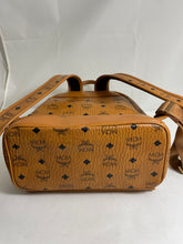 Load image into Gallery viewer, MCM Studded Medium Duel Cognac Stark Backpack