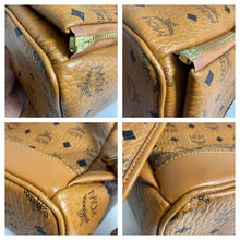 Load image into Gallery viewer, MCM Studded Medium Duel Cognac Stark Backpack