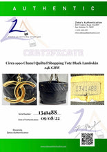 Load image into Gallery viewer, Chanel Black Leather Large Vintage Tote Handbag