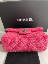 Load image into Gallery viewer, Chanel 22K Pink Fushia Tweed Mini Rectangle Crossbody Bag