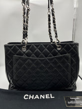 Load image into Gallery viewer, Chanel Black Quilted Caviar GST Grand Shopping Tote
