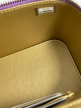 Load image into Gallery viewer, Chanel Classic Violet Lambskin Pearl Crush Vanity Bag
