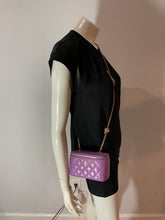 Load image into Gallery viewer, Chanel Classic Violet Lambskin Pearl Crush Vanity Bag