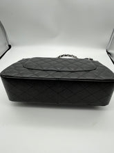Load image into Gallery viewer, Chanel Black Quilted Caviar Jumbo Shoulder Bag