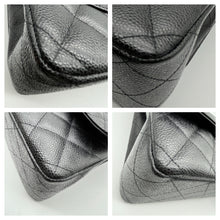 Load image into Gallery viewer, Chanel Black Quilted Caviar Jumbo Shoulder Bag