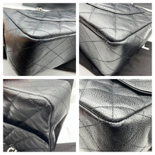 Load image into Gallery viewer, Chanel Black Quilted Caviar Jumbo Single Flap Bag
