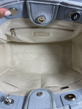Load image into Gallery viewer, Chanel Gray Blue Deauville Tote Handbag