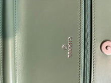 Load image into Gallery viewer, Chanel Mint Green WOC Boy Wallet On Chain Handbag

