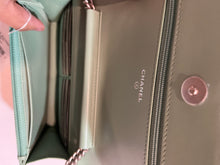 Load image into Gallery viewer, Chanel Mint Green WOC Boy Wallet On Chain Handbag
