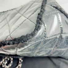 Load image into Gallery viewer, Chanel Black Tweed PVC Tote Handbag