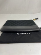 Load image into Gallery viewer, Chanel Black Felt & Tweed Medium Gabrielle Coco O case Clutch