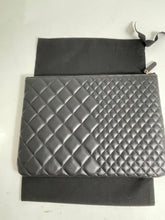 Load image into Gallery viewer, Chanel Black Lambskin O case Clutch