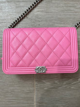 Load image into Gallery viewer, Chanel Pink WOC Boy Wallet On Chain Handbag