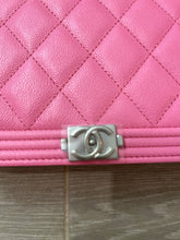 Load image into Gallery viewer, Chanel Pink WOC Boy Wallet On Chain Handbag