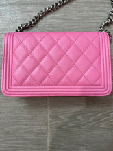 Load image into Gallery viewer, Chanel Pink WOC Boy Wallet On Chain Handbag
