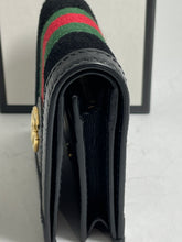 Load image into Gallery viewer, Gucci Black Suede Compact Wallet