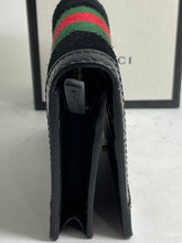 Load image into Gallery viewer, Gucci Black Suede Compact Wallet