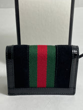 Load image into Gallery viewer, Gucci Black Suede Compact Wallet