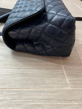 Load image into Gallery viewer, Chanel Navy Quilted Caviar Coco Handle Crossbody