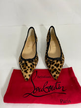 Load image into Gallery viewer, Christian Louboutin Hall Calf Hair Leopard Print Ballet Flats