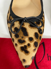 Load image into Gallery viewer, Christian Louboutin Hall Calf Hair Leopard Print Ballet Flats