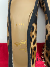 Load image into Gallery viewer, Christian Louboutin Hall Calf Hair Leopard Print Ballet Flats