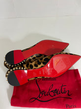 Load image into Gallery viewer, Christian Louboutin Hall Calf Hair Leopard Print Ballet Flats
