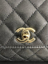 Load image into Gallery viewer, Chanel 21p Black Small Coco Handle Flap Bag Crossbody Bag