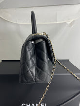 Load image into Gallery viewer, Chanel 21p Black Small Coco Handle Flap Bag Crossbody Bag