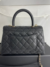 Load image into Gallery viewer, Chanel 21p Black Small Coco Handle Flap Bag Crossbody Bag