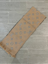 Load image into Gallery viewer, Louis Vuitton Logomania Camel Wool Silk Shine Scarf