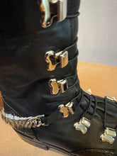 Load image into Gallery viewer, Christian Louboutin Black Horse Guarda Ankle Boots 38