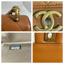 Load image into Gallery viewer, Chanel Two Tone Flap Top Handle Rectangle Crossbody Bag