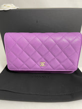 Load image into Gallery viewer, Chanel Classic Violet Caviar WOC Wallet On Chain Handbag