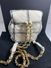 Load image into Gallery viewer, Chanel 22K Ecru/Black Tweed Small Backpack