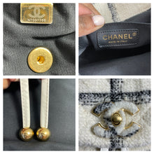 Load image into Gallery viewer, Chanel 22K Ecru/Black Tweed Small Backpack