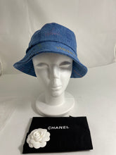 Load image into Gallery viewer, Chanel 22P Blue Denim Bucket Hat