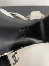 Load image into Gallery viewer, Chanel 22S White Logo Runway Sandals