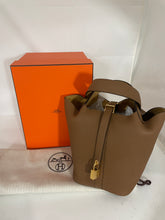 Load image into Gallery viewer, Hermes Picotin Lock 18 Clemence Handbag Alezan