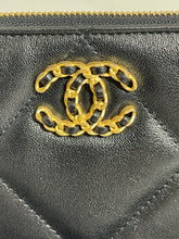 Load image into Gallery viewer, Chanel 19 Black Quilted Wristlet Clutch Bag