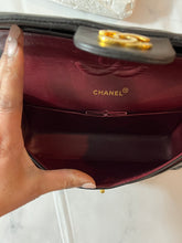 Load image into Gallery viewer, Chanel Vintage Black Lambskin Medium Double Flap Handbag