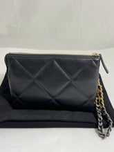 Load image into Gallery viewer, Chanel 19 Black Quilted Wristlet Clutch Bag