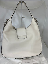 Load image into Gallery viewer, Gucci Dionysus Striped White Leather Hobo Bag