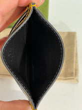 Load image into Gallery viewer, Gucci Ophidia GG Flora Leather Yellow Card Case