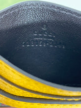 Load image into Gallery viewer, Gucci Ophidia GG Flora Leather Yellow Card Case