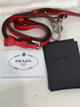 Load image into Gallery viewer, Prada Red Metallic Leather Studded Crossody Bag
