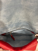 Load image into Gallery viewer, Prada Red Metallic Leather Studded Crossody Bag