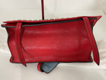 Load image into Gallery viewer, Prada Red Metallic Leather Studded Crossody Bag