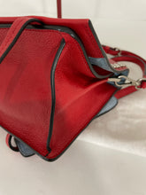 Load image into Gallery viewer, Prada Red Metallic Leather Studded Crossody Bag